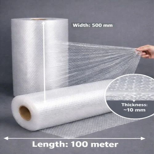 Bubble Wrap 500 mm by 100 m Small Bubble