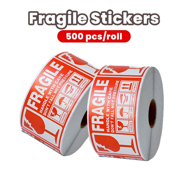 Fragile Labels Roll of Five Hundred