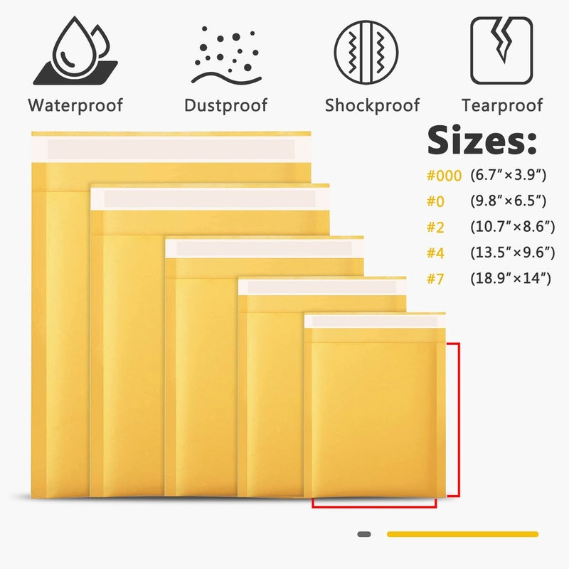 Kraft Bubble Lined Mailer Size G