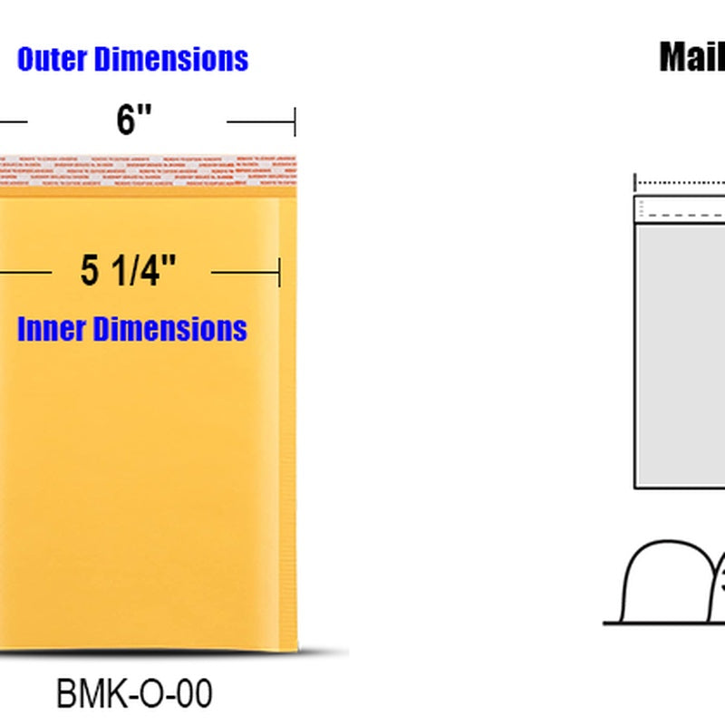 Kraft Bubble Lined Mailer Size H