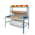 Packing Bench with Roll Holders and Bins