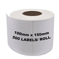 Thermal Labels 100 by 150 mm Roll of 500